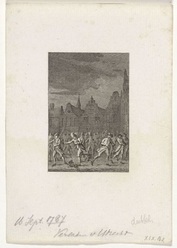 Patriots leave Utrecht, 1787