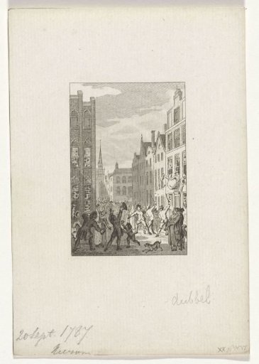 Plundering of houses of patriots in Deventer, 1787