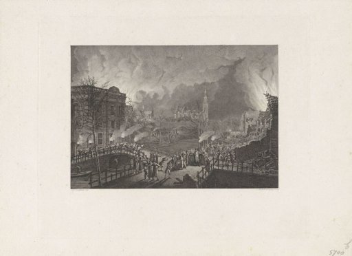 King Louis Napoleon in Leiden after the Gunpowder Explosion, 12 January 1807