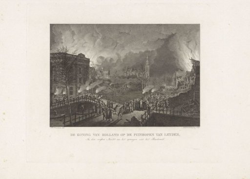 King Louis Napoleon in Leiden after the Gunpowder Explosion, 12 January 1807