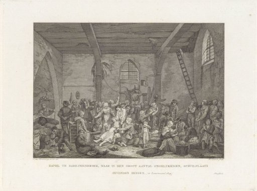 Victims of the Flood in a Chapel in Babyloniënbroek, 1809