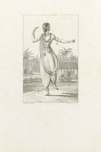 Southeast Asian Dancer Seen from the Back