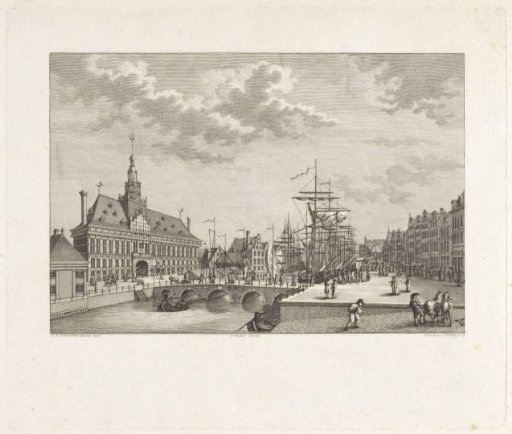 View of the Town and Harbour of Emden