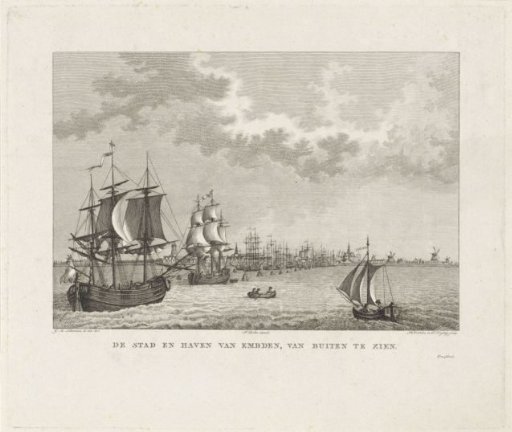 View of the Harbour of Emden