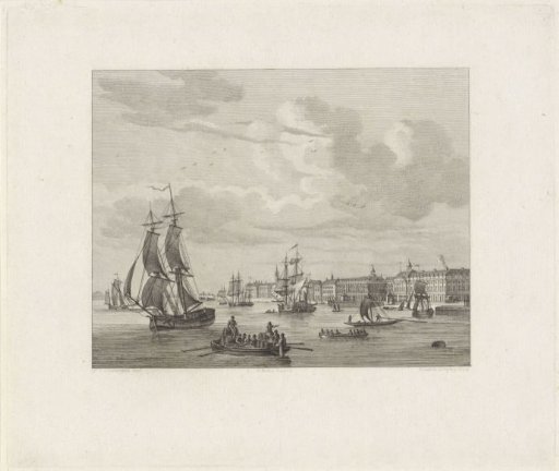 Ships and Boats in a Harbour