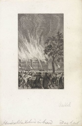Fire in the State Naval Magazine in Amsterdam, 1791