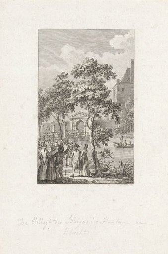 Haarlem citizens marching towards Utrecht, 1786
