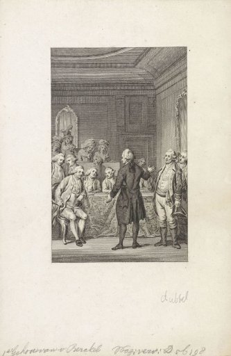 Reception of the first Dutch envoy in the American Senate, 1783