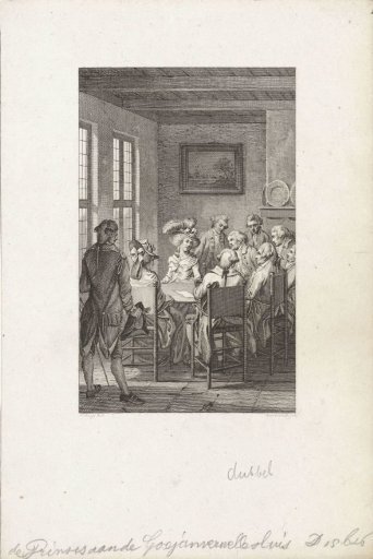 Conversation with the Princess at Goejanverwellesluis, 1787
