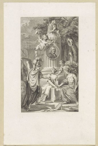 Portrait of Jan Wagenaar with allegorical figures