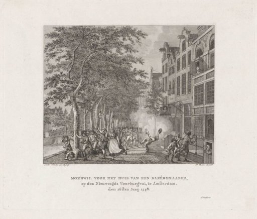 Riot Outside the House of a Tailor in Amsterdam, 1747