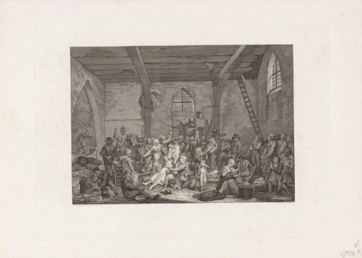 Victims of the Flood in a Chapel at Babyloniënbroek, 1809