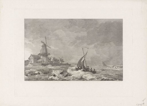 Lodewijk Napoleon Sailing over the Flooded Land, 1809