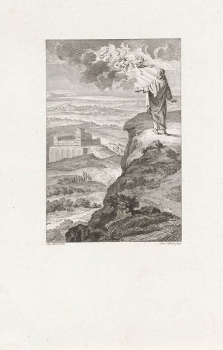 Christ on a Hill in Conversation with Several Angels