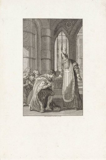 Emperor Theodosius I Throws Himself on His Knees Before Ambrose