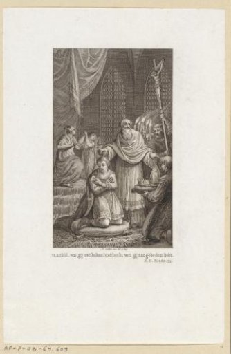King Clovis Baptized and Anointed by Bishop Remigius