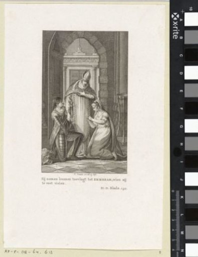 Couple Kneels Before the Bishop of Emmeram