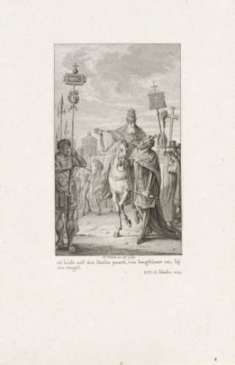 Emperor Louis II Leading the Pope on His Horse