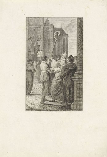 Anselmus is Pressed to Hold the Bishop's Staff