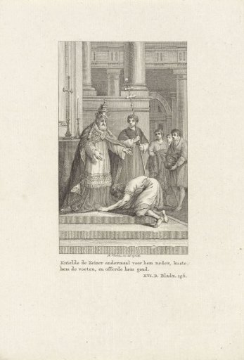 Emperor Frederick I Barbarossa Kisses the Feet of Pope Alexander III
