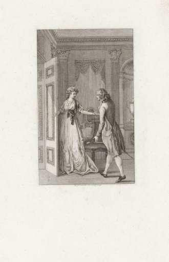Woman holding the door open for a man