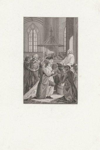 Church wedding ceremony