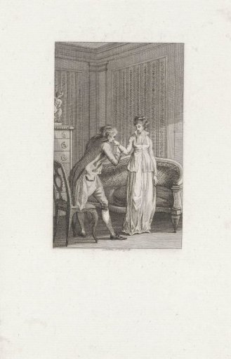 Gentleman kissing a lady's hand