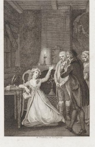 Woman sending a man away from her room