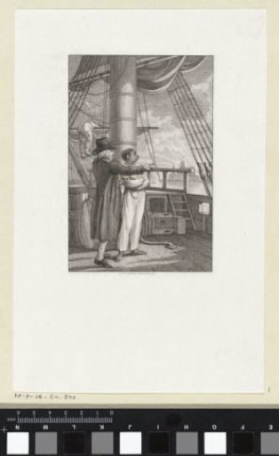 Marines shows an African man Vlissingen from a boat