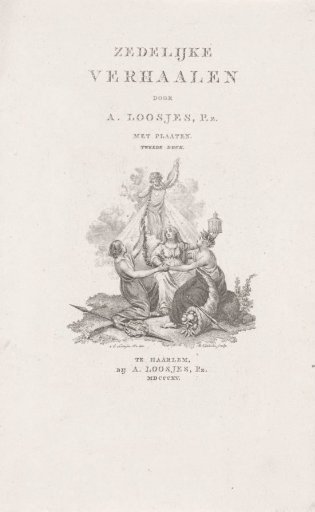 Title page for: A. Loosjes, 'Moral Tales', 1815