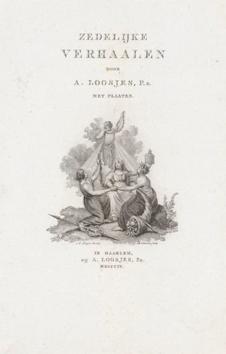 Title page for: A. Loosjes, 'Moral Tales', 1815