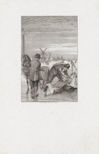A man shoots to help a woman on the ice