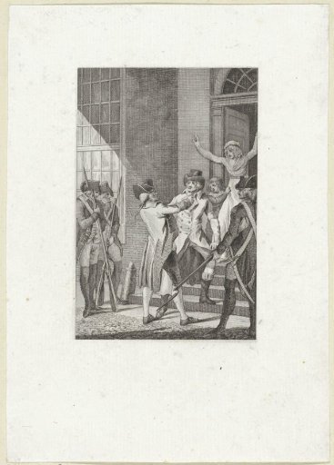 Dispute between two men in front of a house
