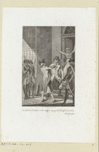 Dispute between two men in front of a house