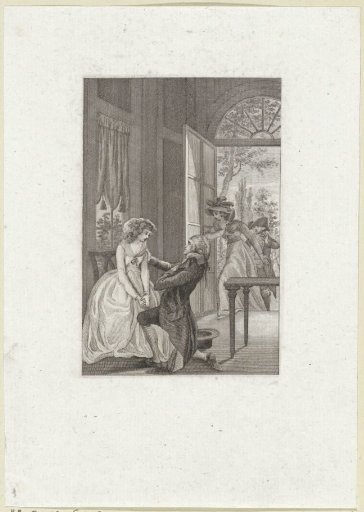 Man proposing to a woman