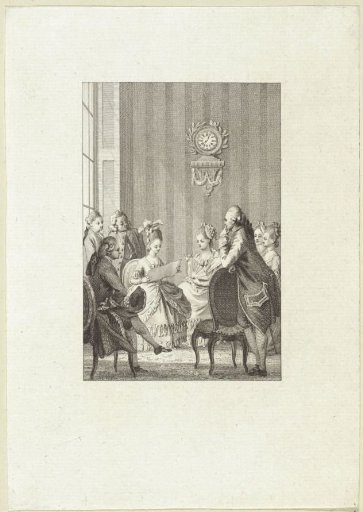Young woman reading a small group from a sheet