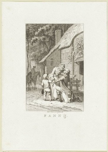 Forest view with a man kneeling before his beloved