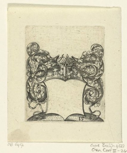 Coat of arms with a helmet on a background
