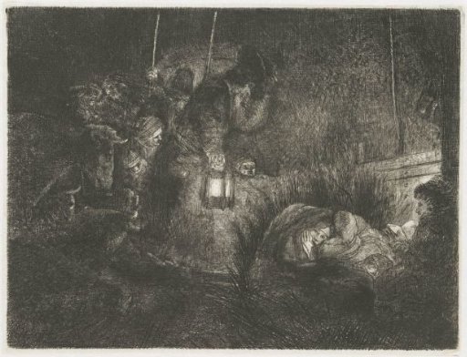 The adoration of the shepherds: a night piece