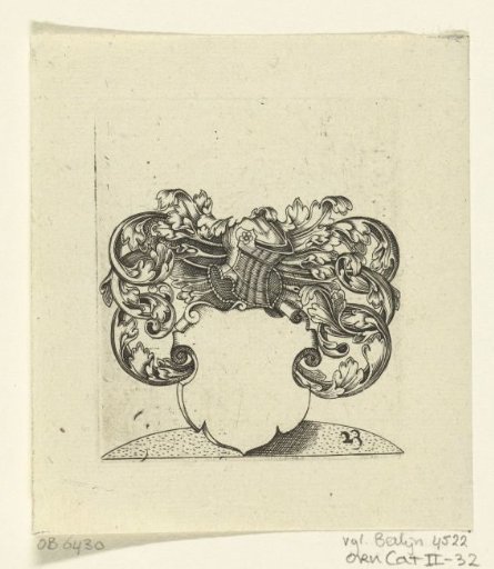 Coat of arms crowned with helmet on a background
