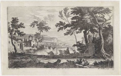 Landscape with a spring