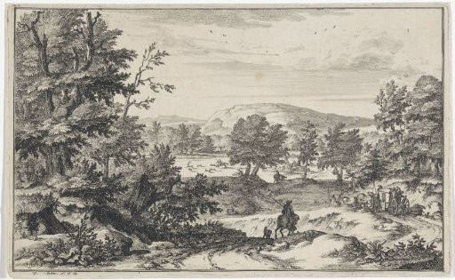 Landscape with a horse-drawn carriage