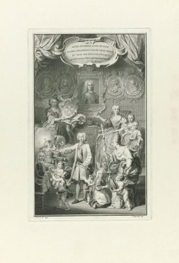 Ferdinand VI as Successor to Philip V Amidst His Family