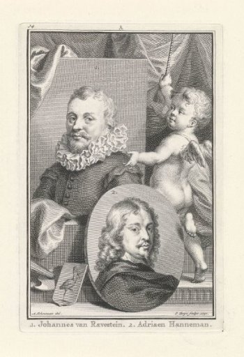 Portraits of Jan Antonisz. van Ravesteyn and Adriaen Hanneman
