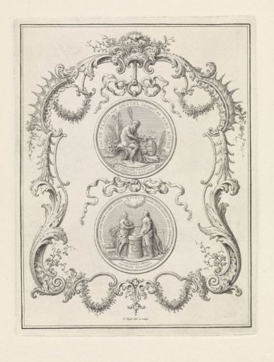 Commemorative medal in honor of the silver wedding anniversary of Jacob Ploos van Amstel and Sara Rothé, 1746
