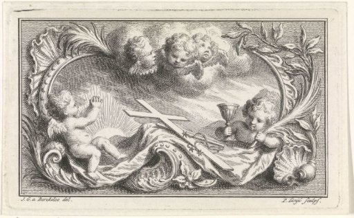 Allegorical representation with the cross