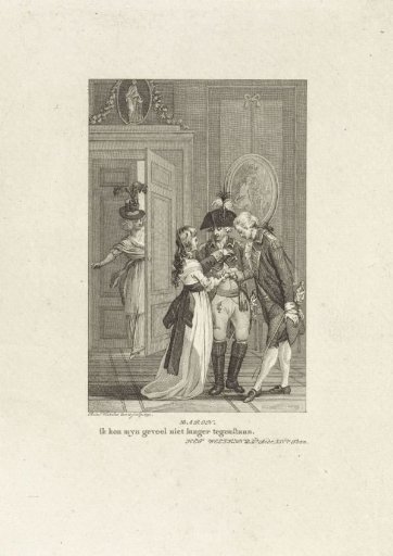 Young woman and two men in a room
