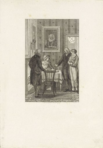 Young Man with His Parents