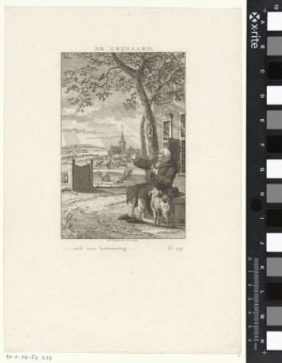 Old Man Gazing Over a Landscape