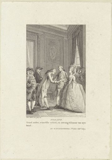 Young Man Bows to a Woman